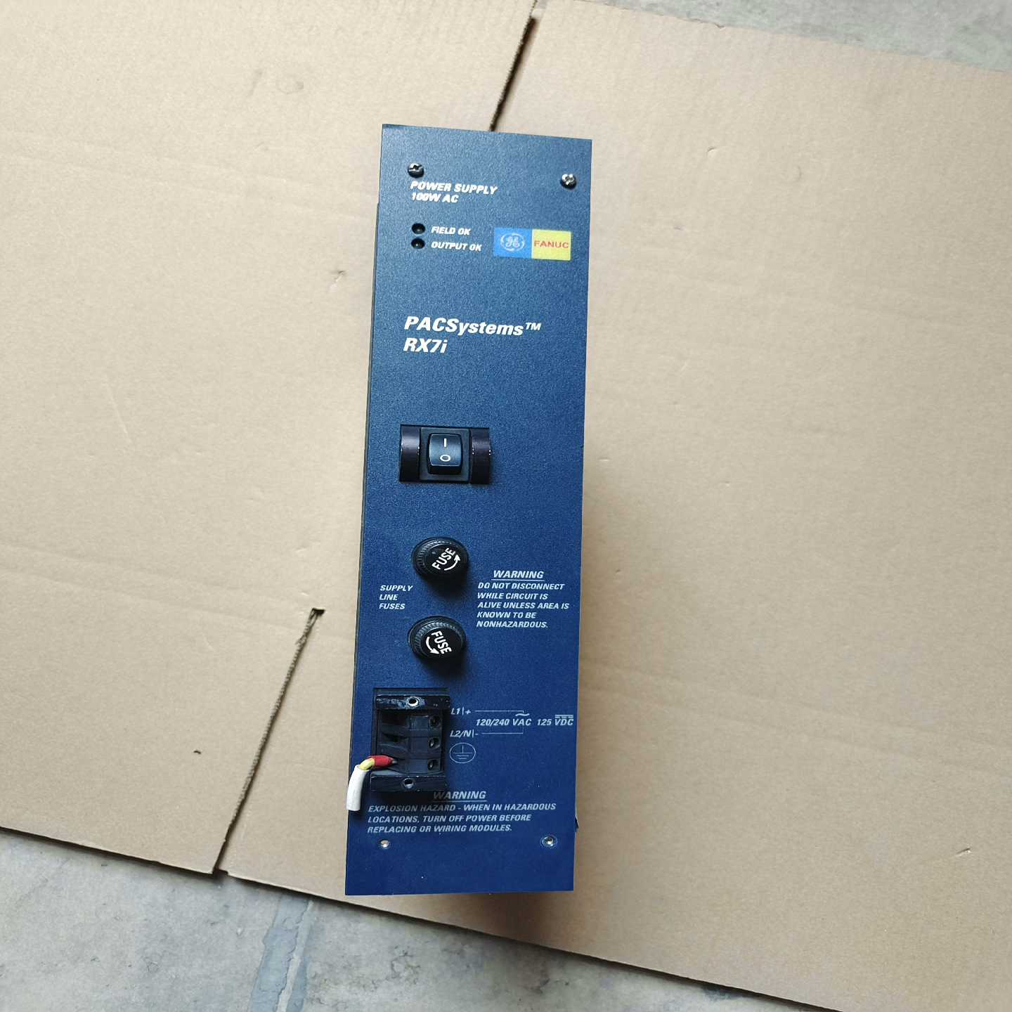 IC698PSA100电源模块橙色如图实物图拍摄接受需要联系【鑫鑫商