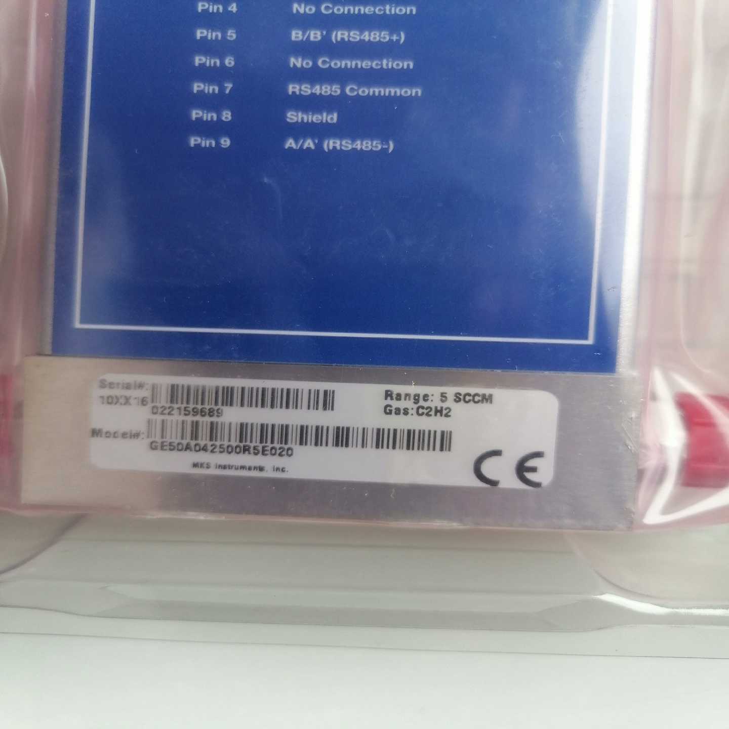 全新库存MKS流量计，未拆封C2H2  5SCCM一议价商品