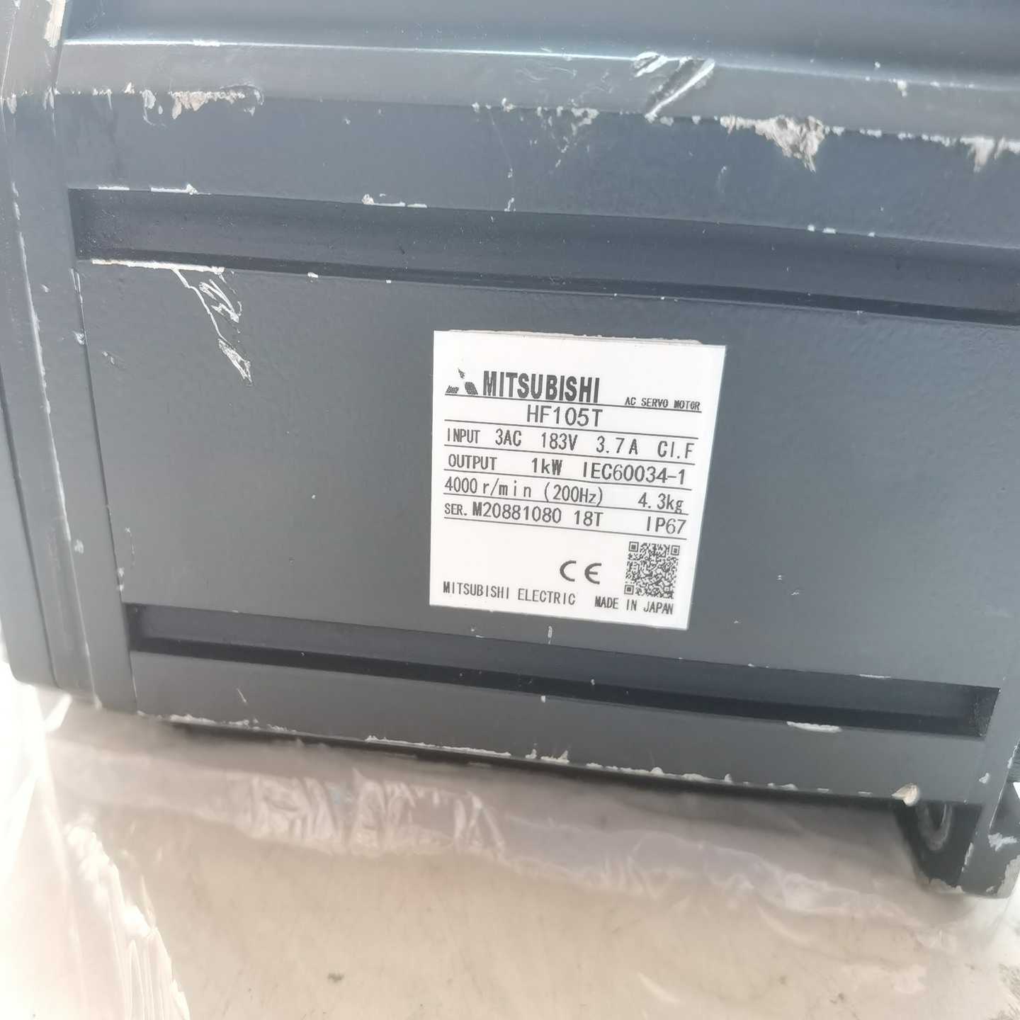 三菱HF105T电机加编码器。不讲价。（开胡商行）