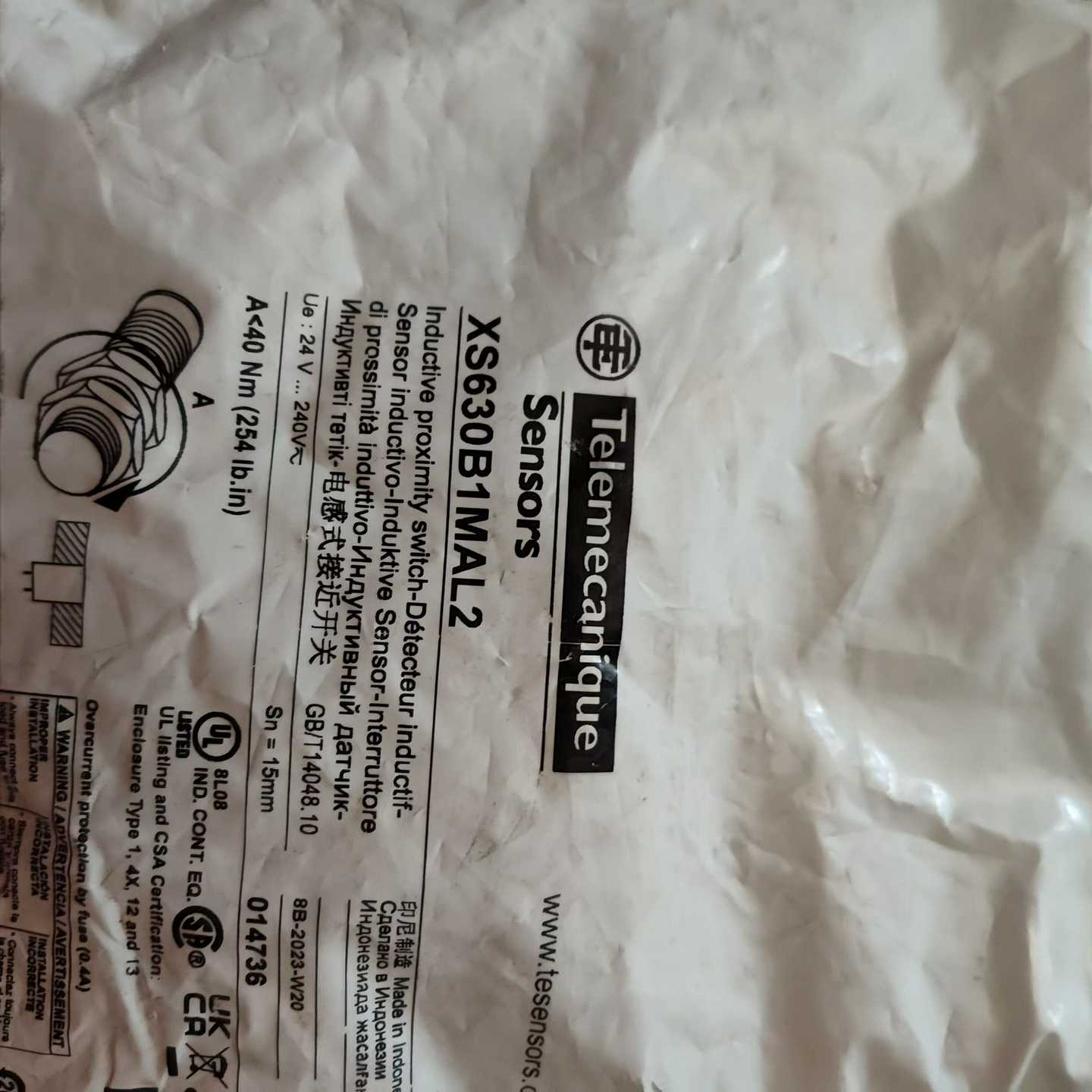 询价~施耐德接近开关XS630B1MAL2