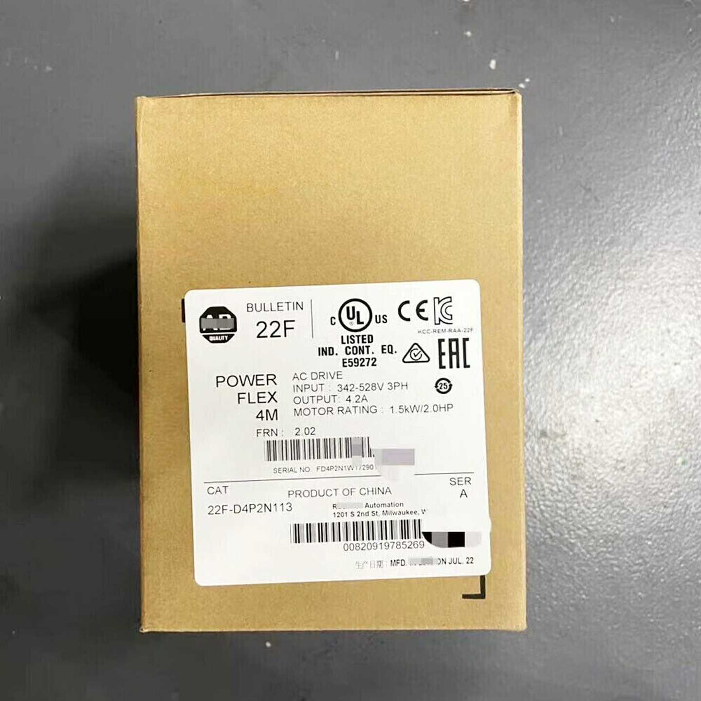 [钉子]罗克韦尔模块未拆封22F-D4P2N113，询价