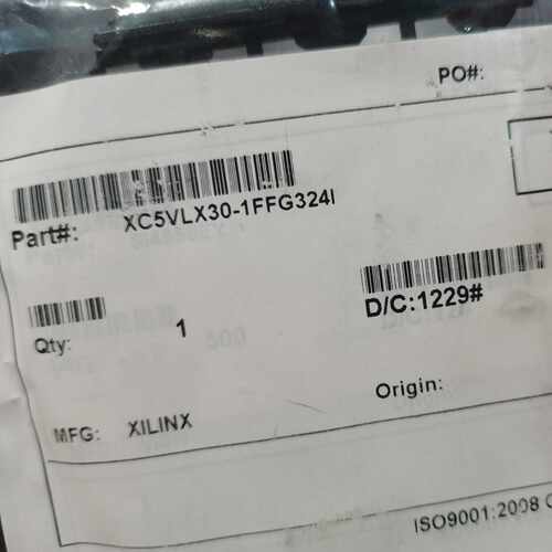 XC5VLX30-1FFG324I带标签1颗，1229批次X询价