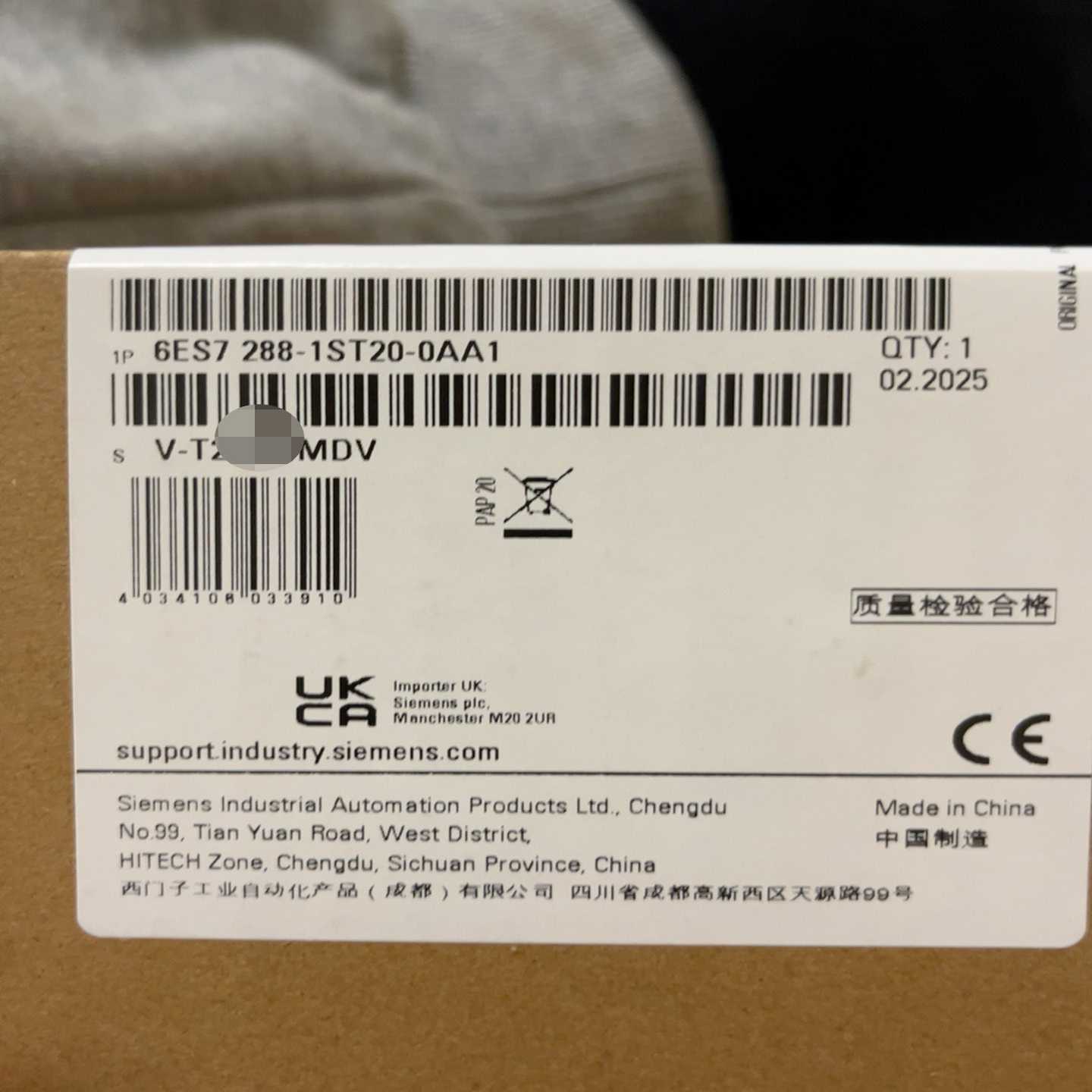 6ES7288-1ST20-0AA1。全新原装正品200SM