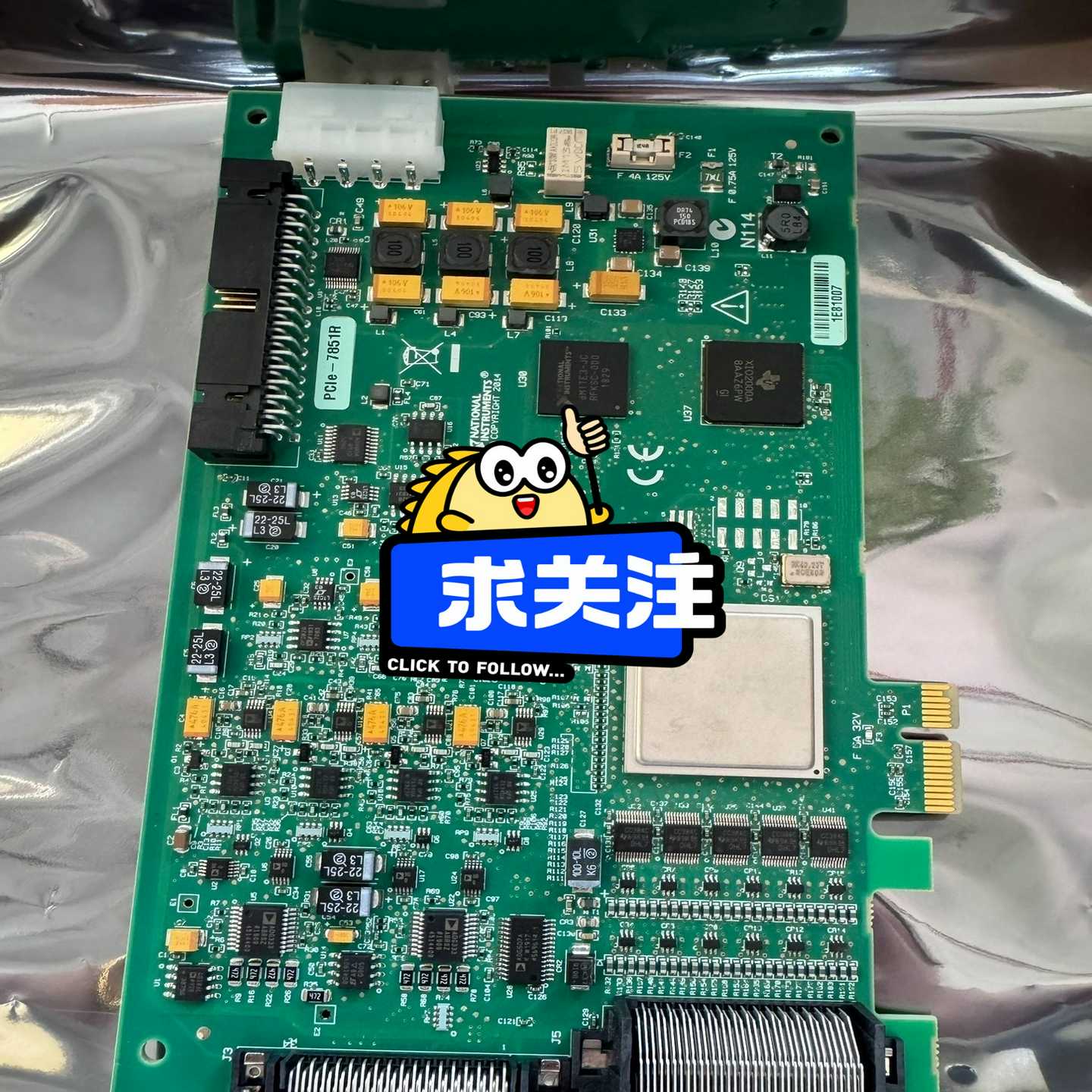 NIPCIE-7851R数据采集卡，几乎全新，功能完好无