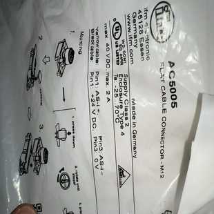 询价 ifm 易福门接近开关传感器 AC5005 接近开关接头