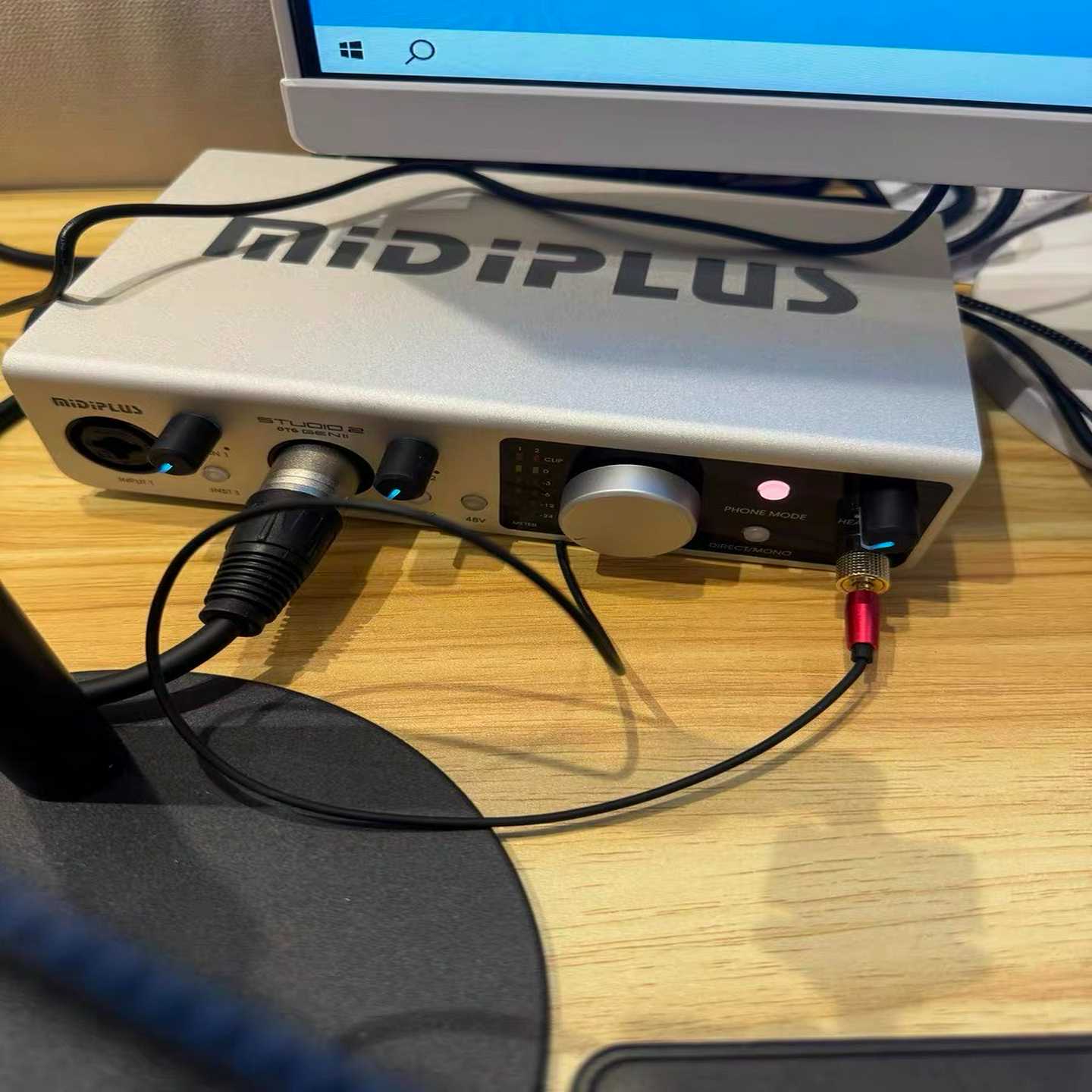 MiDiPLUS迷笛STUDIO2OTG声卡,九成新以--议价商品
