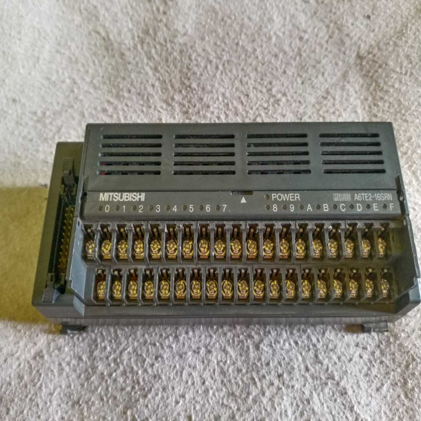 拆机原装三菱PLCA6TE2-16SRN輸入輸出模块，实--议价商品