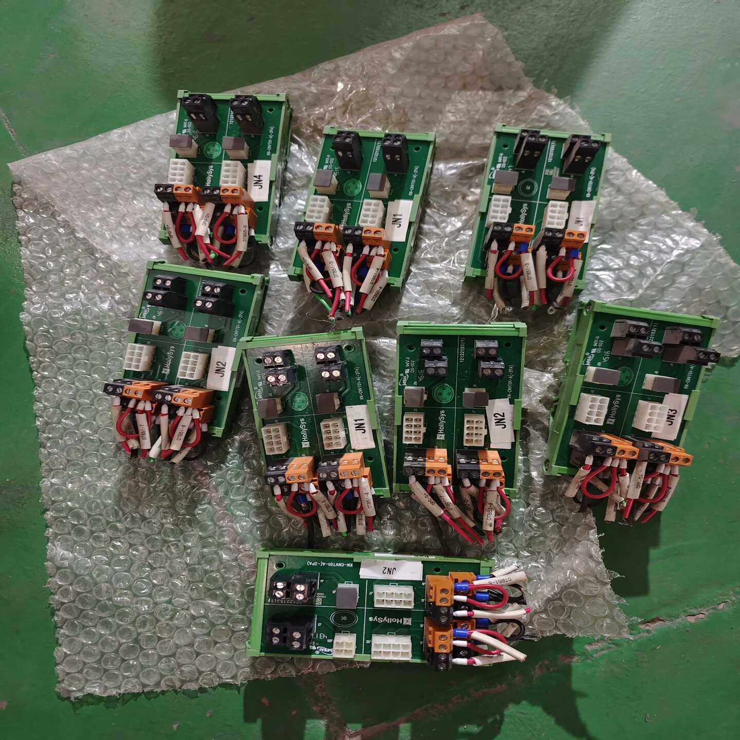和利时KN-CNVT01-A(-2PA)端子板，二手拆机绿色--议价商品