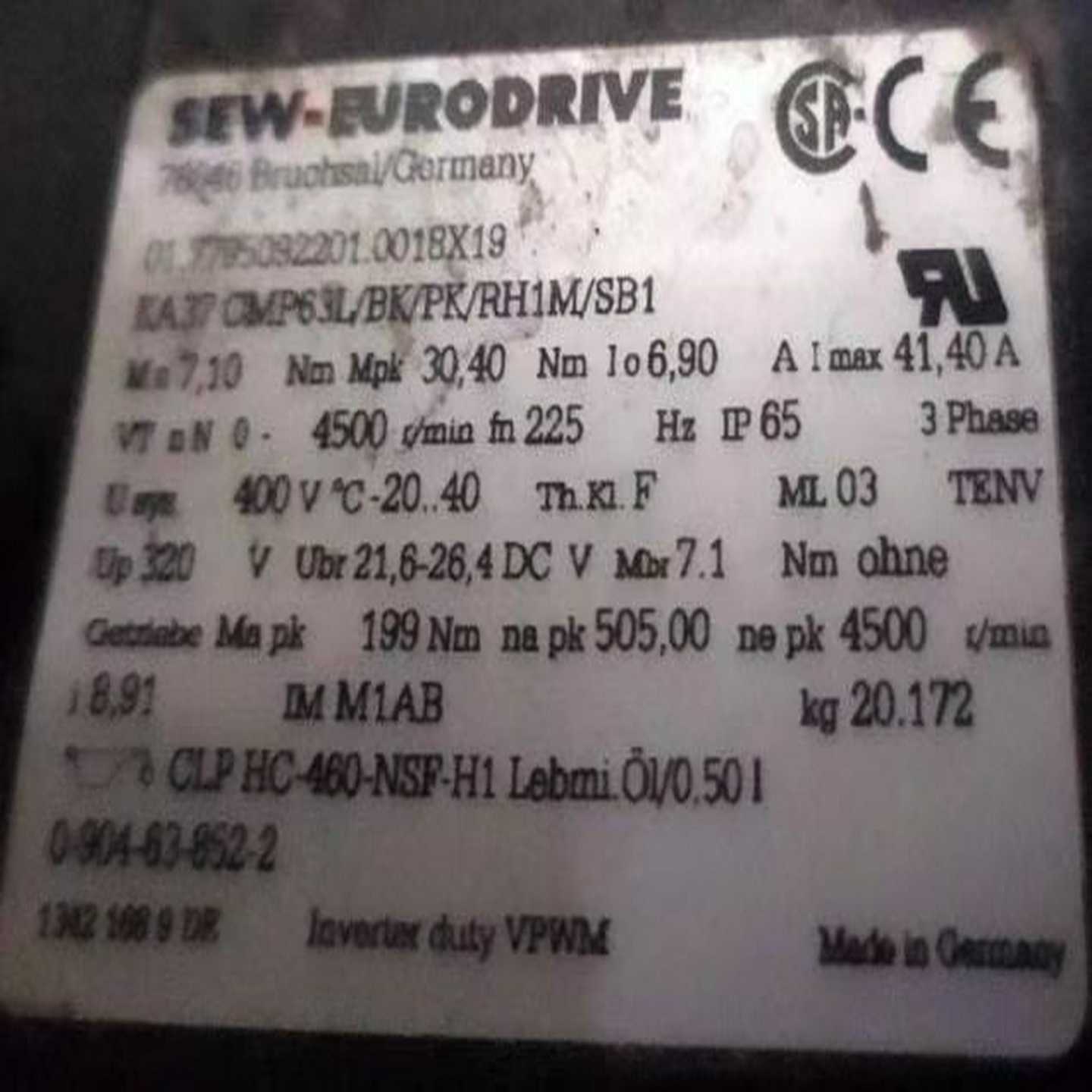 SEW伺服电机KA37CMP63L/BK/PK/RH1M询价