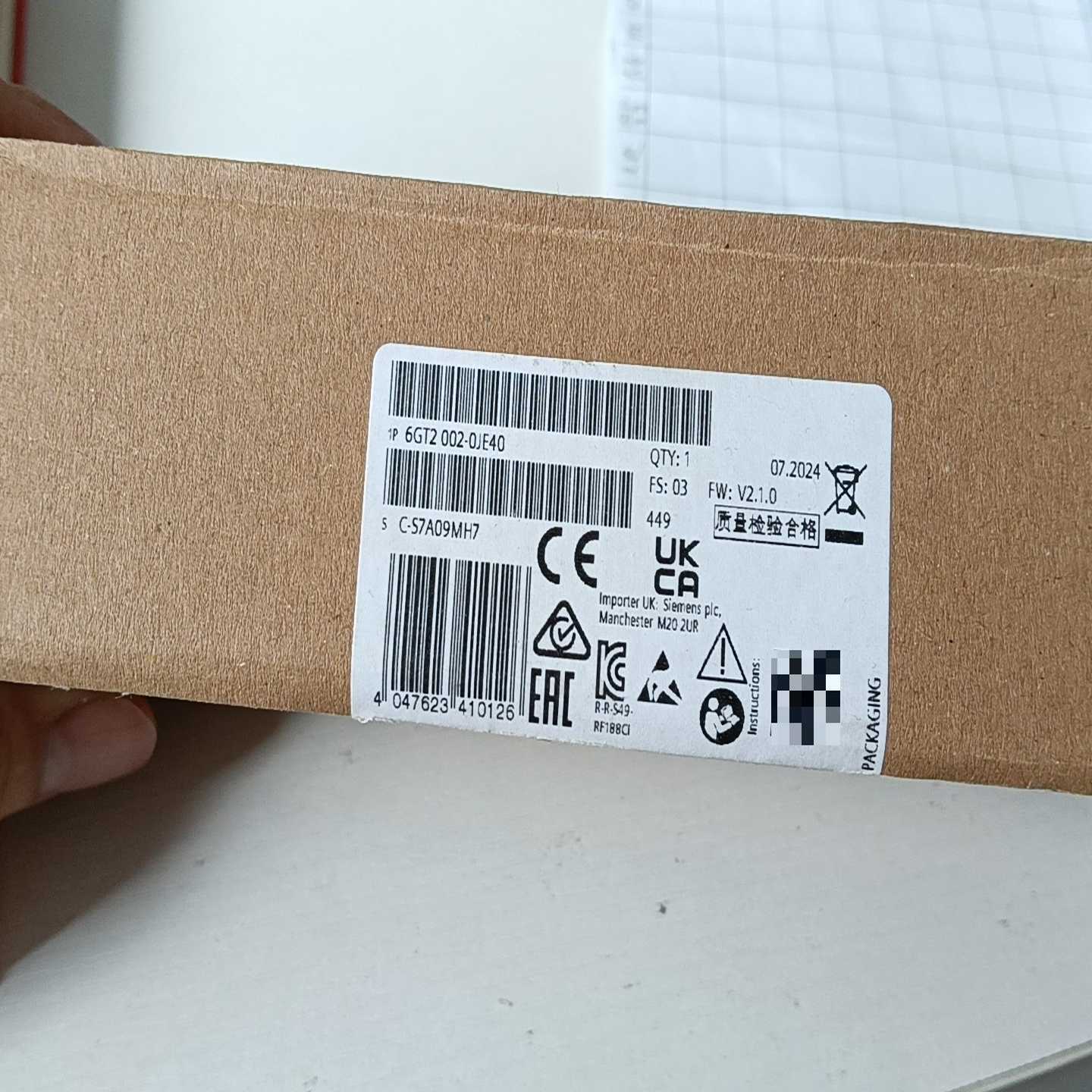 西门子SIMATICRF100C通信模块，型号6GT20