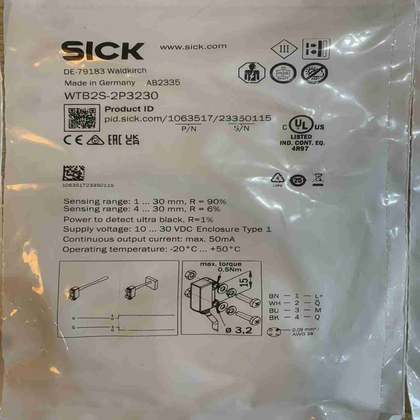 议价-德国SICK光y电开关WTB2S-2P3230全新原装正品假一罚