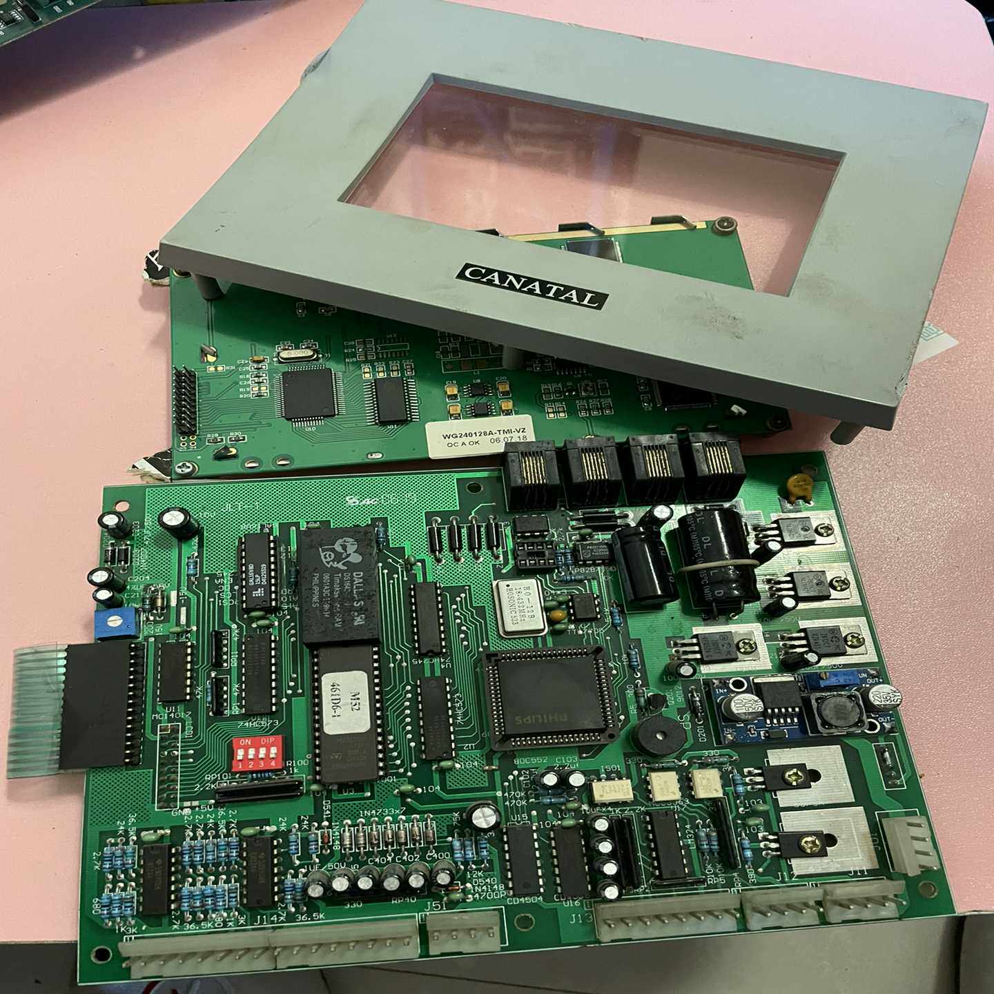 拆机佳力图CANATAL机房精密空调主板控制电脑板，M52--议价商品