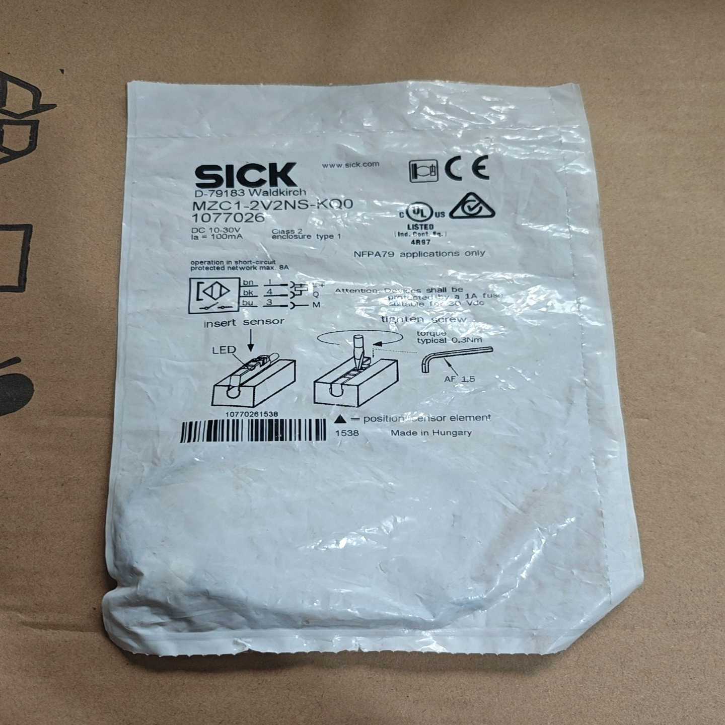 询价SICK西克MZC1-2V2NS-KQ0气缸磁性开关