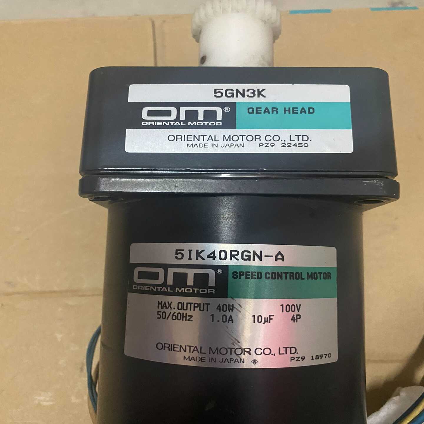 【请询价】东方OM电机5IK40RGN-A 加减速机5GN3K成色如图
