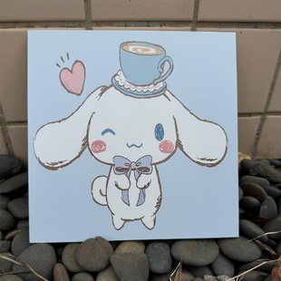 南城北爱200x200玉桂狗大耳狗卫生间浴室蓝色小众卡通瓷砖