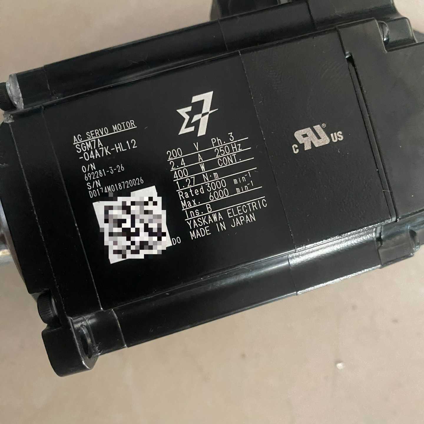 #YASKAWA/安川SGM7A-04A7K-HL12,原询价