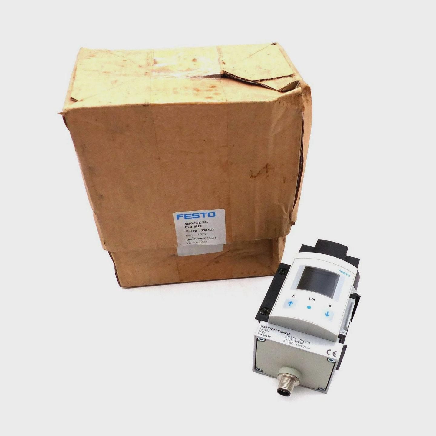 FestoMS6-SFE-F5-P2U-M12538422Flowsensor-unused/OVP-