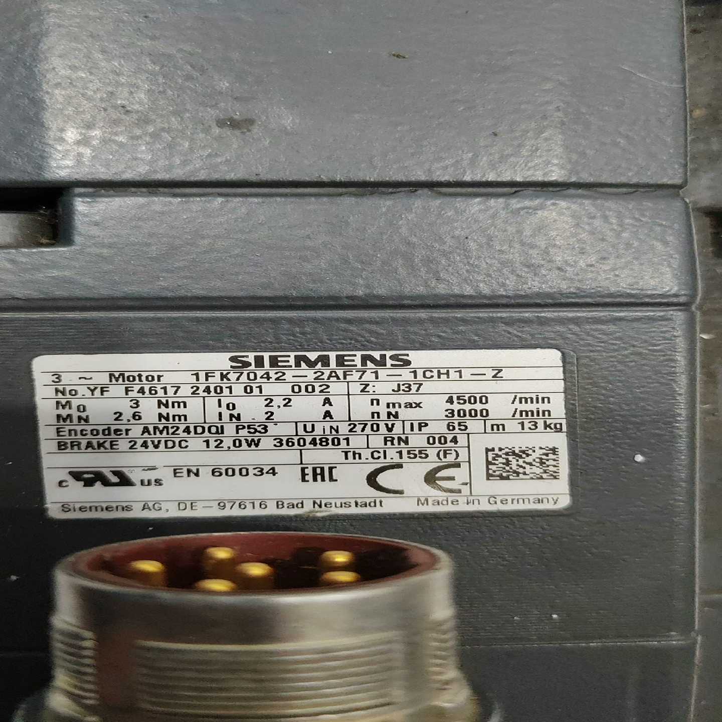 伺服电机1FK7042-2AF71-1CH1，线圈本体~询价