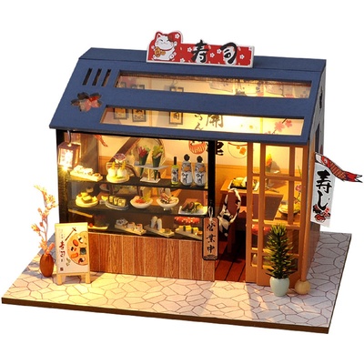 玩具小屋别墅房子diy解闷手工创意迷你风模型屋公主简单