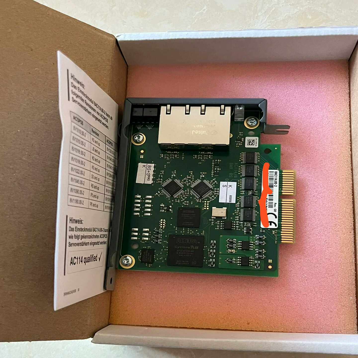 贝加莱ACOPOS驱动器通讯卡8AC114.60-2全新原装-议价