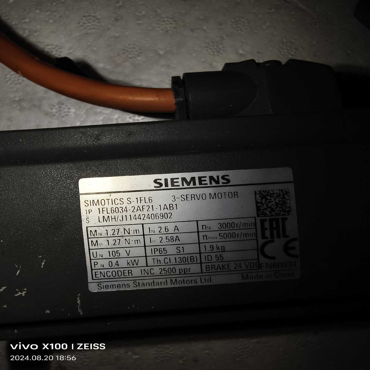 【议价】伺服电机1FL6034-2AF21-1AB1的一个适用