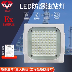 中石化罩棚灯厂房仓库应急照明防爆灯 LED防爆灯加油站嵌入式