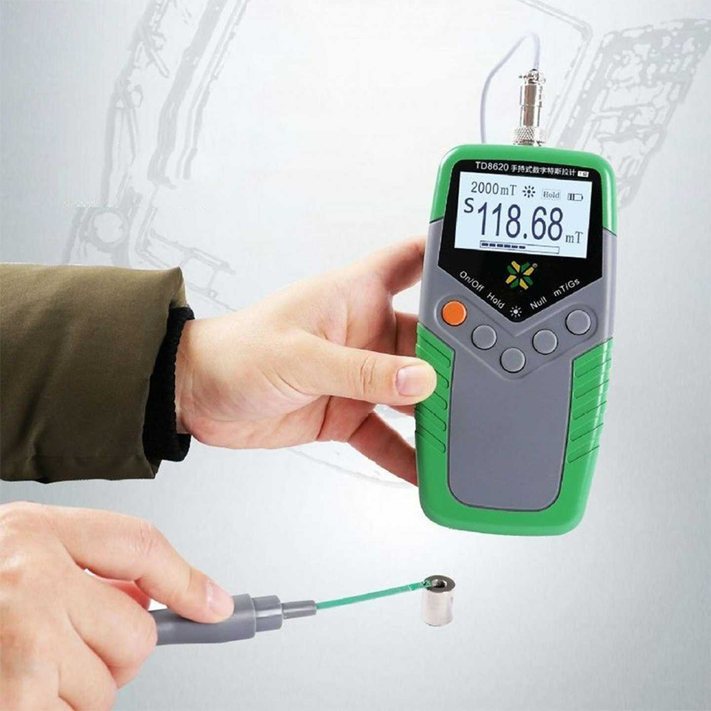 便携式高斯计TD8620特斯拉计TD8620-2级精度磁通计磁性仪24o000GS