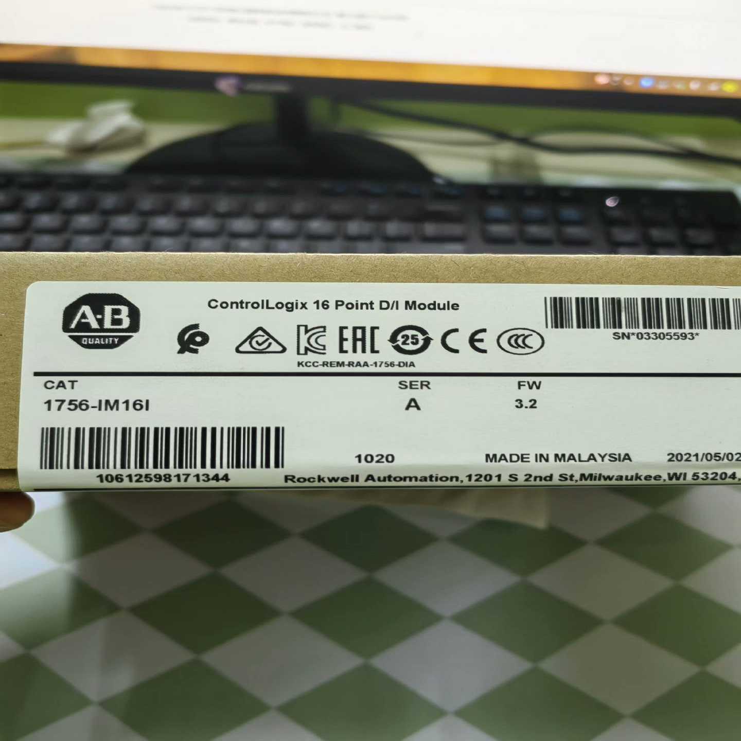 议价[钉子]罗韦尔全新未拆封模块1756-IM16I，现货适用