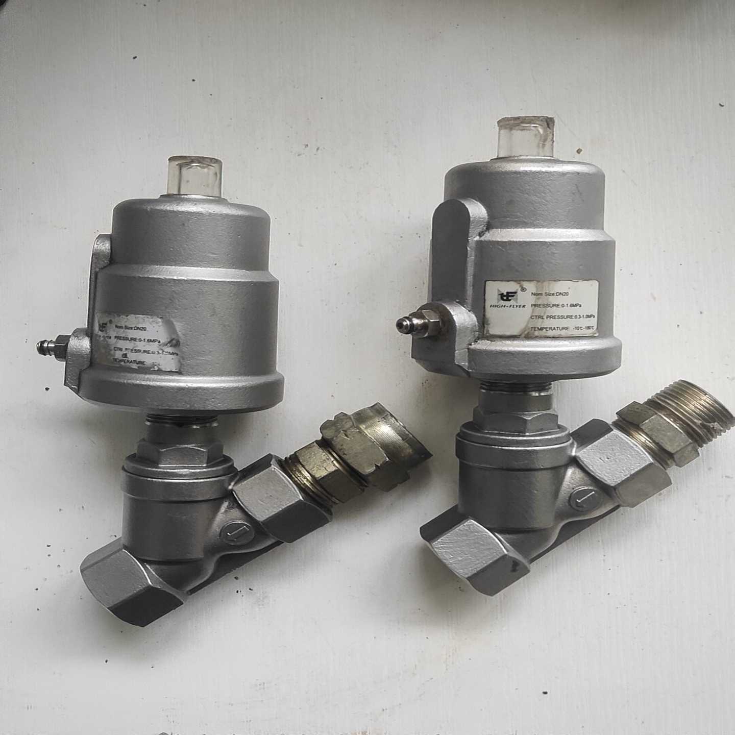 HIGH-FLYER角座阀海菲勒气控气动角座阀，两个，实物图--议价商品