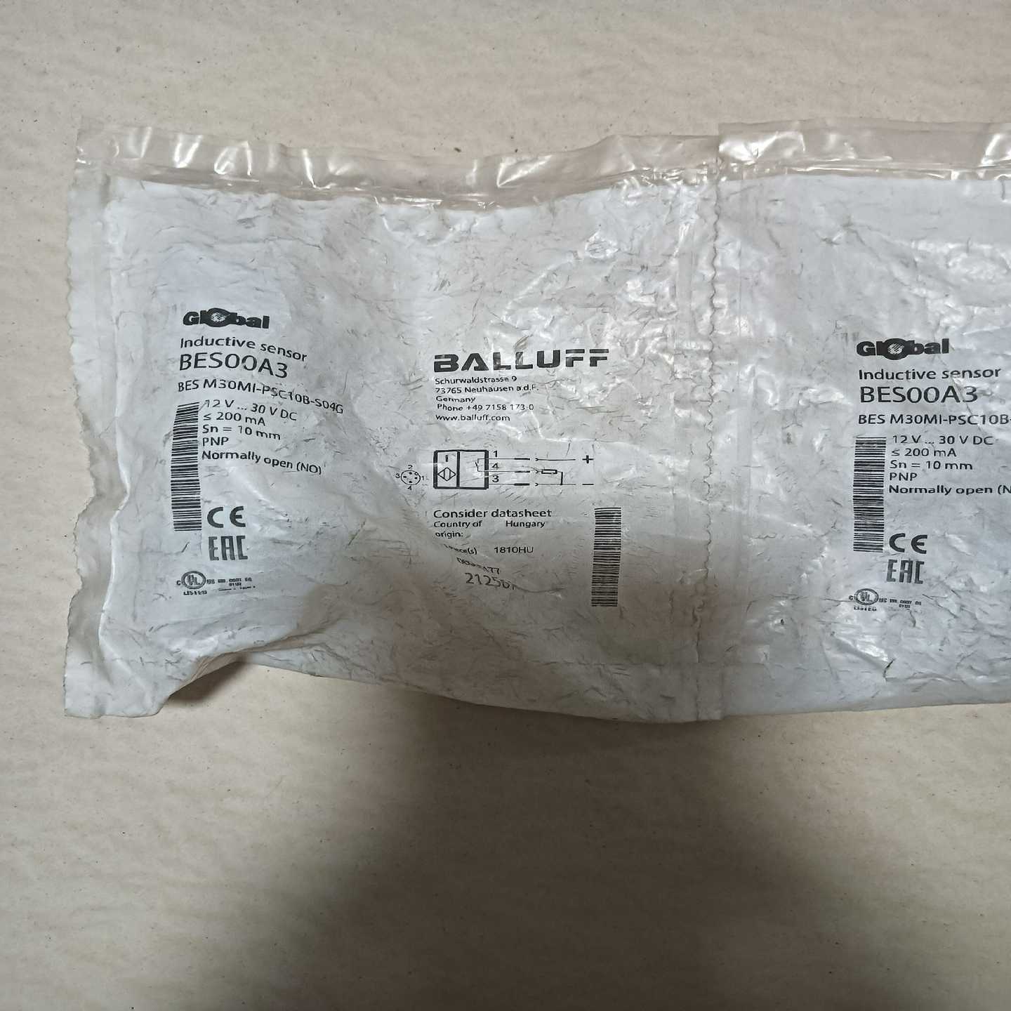 巴鲁夫接近传感器BES00A3~询价