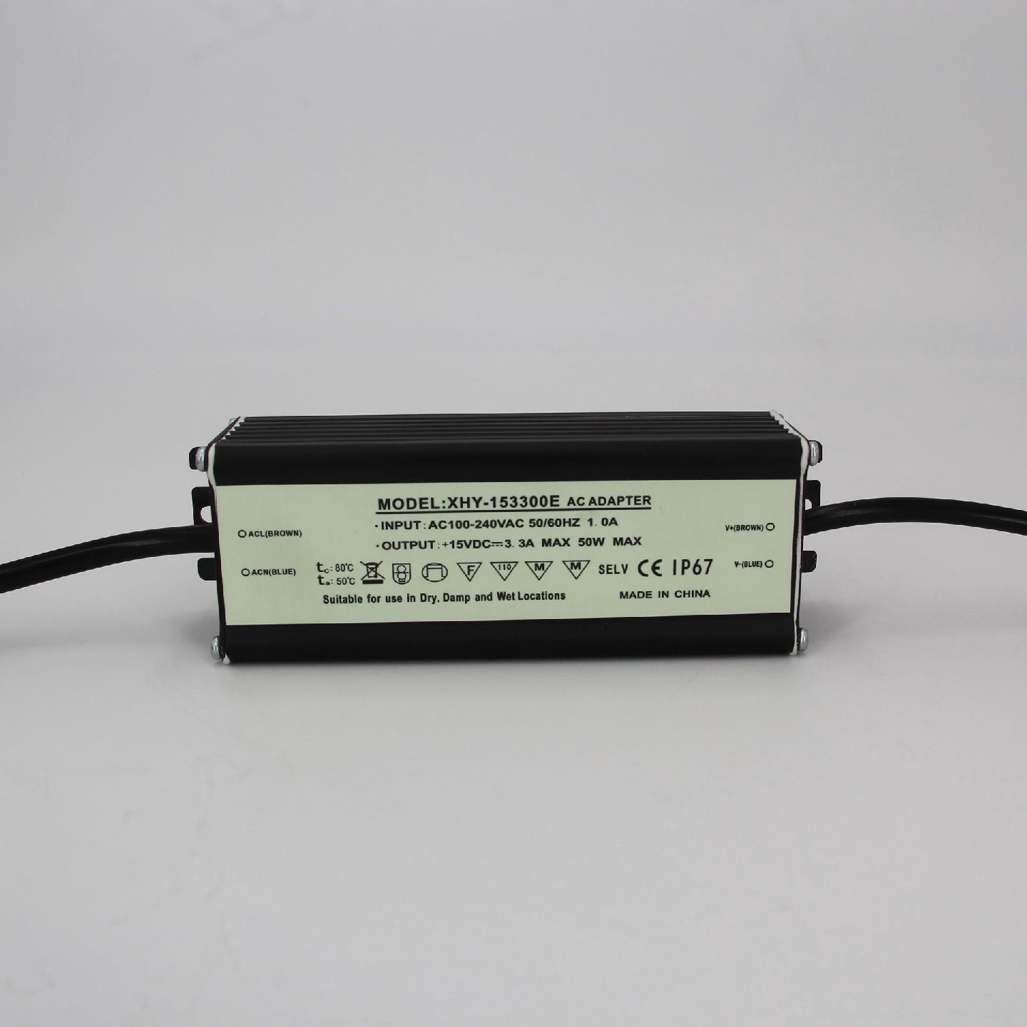 15V50W防水电源15V3.3A音响防水电源15V户外音响功放防水开关电源
