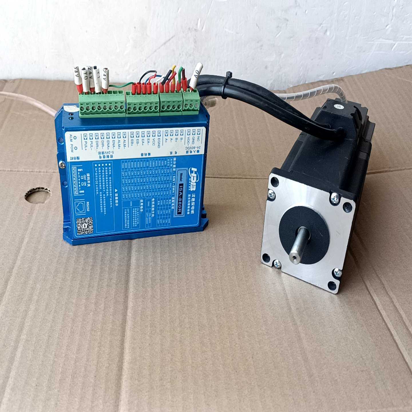 汉德保HDB-60闭环带刹车步进电机套装，ISA-880R闭~议价