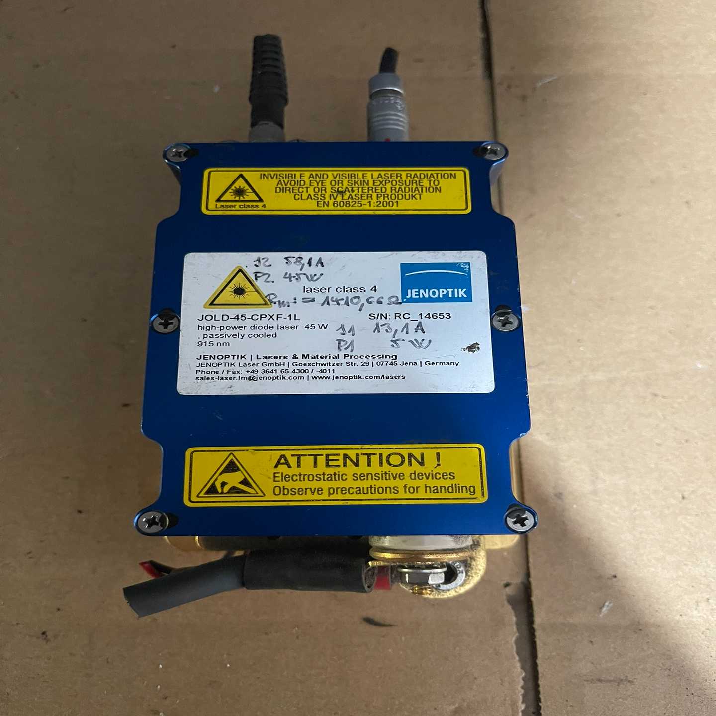 JOLD-45-CPXF-1L，实物图，915nm波长，字擦询价
