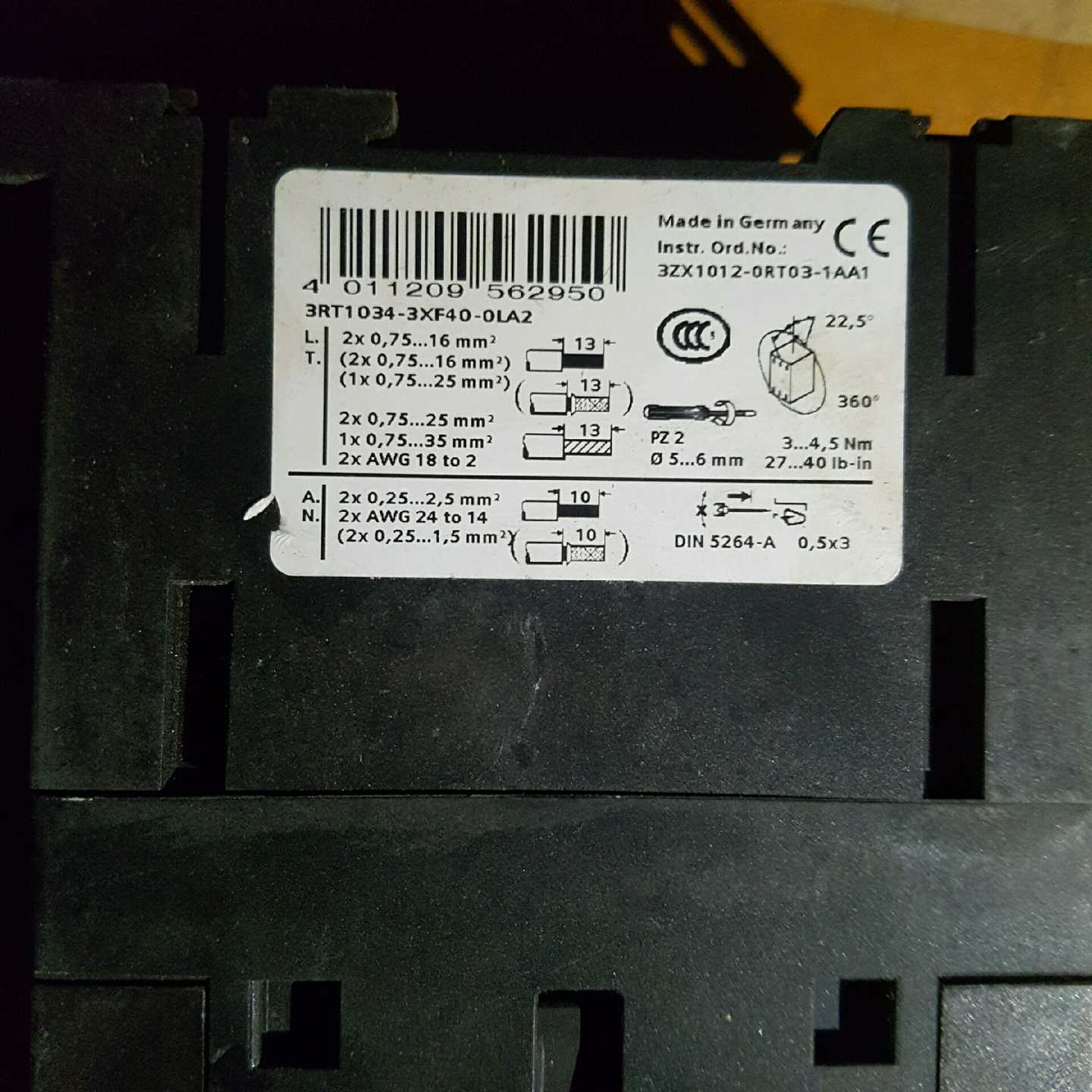 【议价】接触器3RT1034-3XF40-0LA2，有联系适用