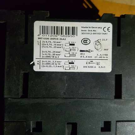 【议价】接触器3RT1034-3XF40-0LA2，有联系适用