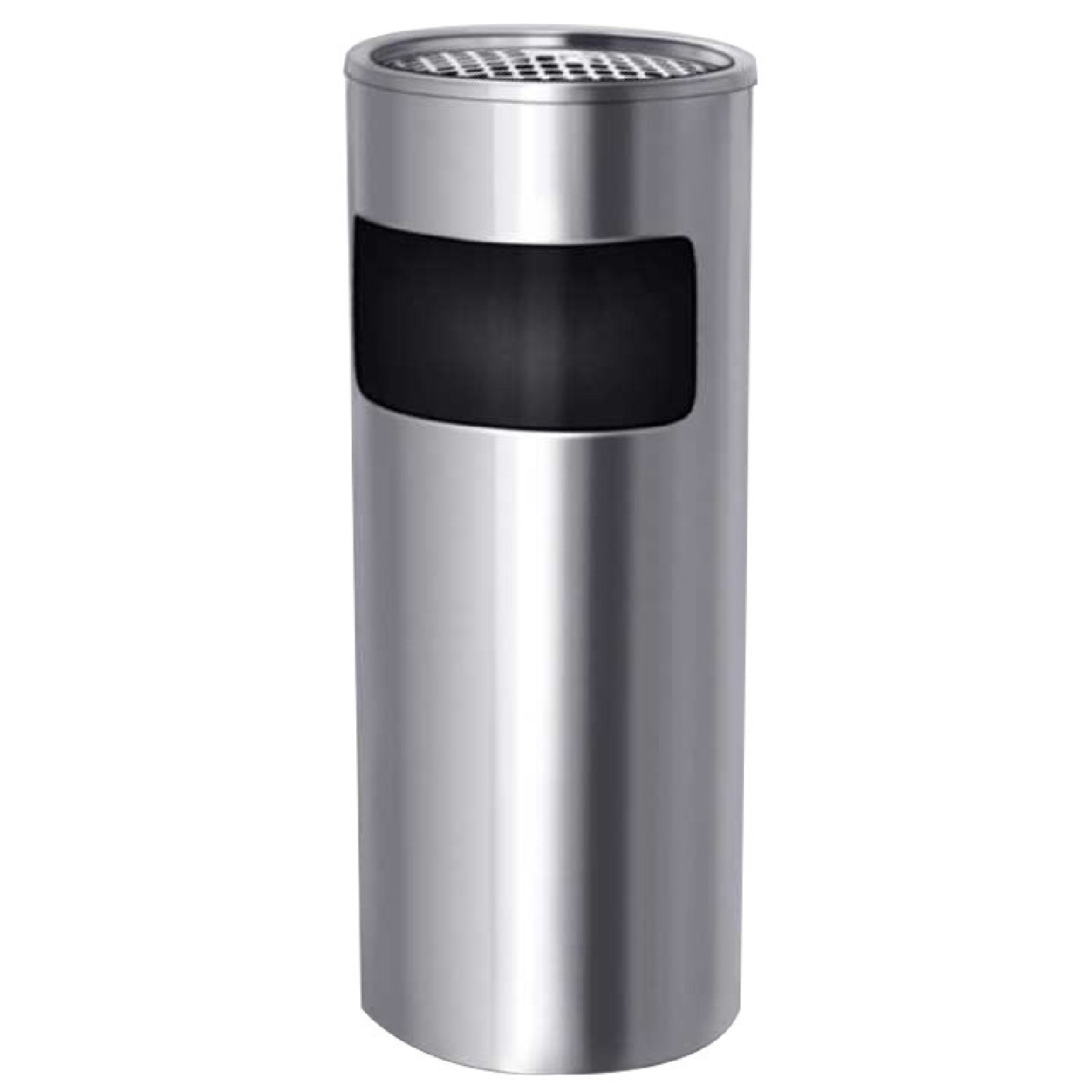 科力邦不锈钢圆柱垃圾桶立式酒店大堂宾馆烟灰缸网格垃圾桶