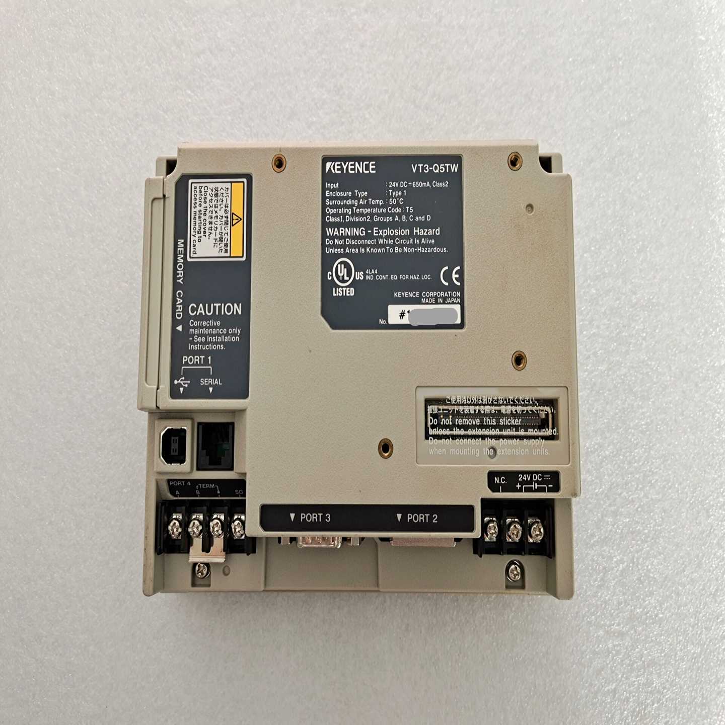 【请询价】基恩士VT3-Q5TW触摸屏现货不多成色新质保一年看