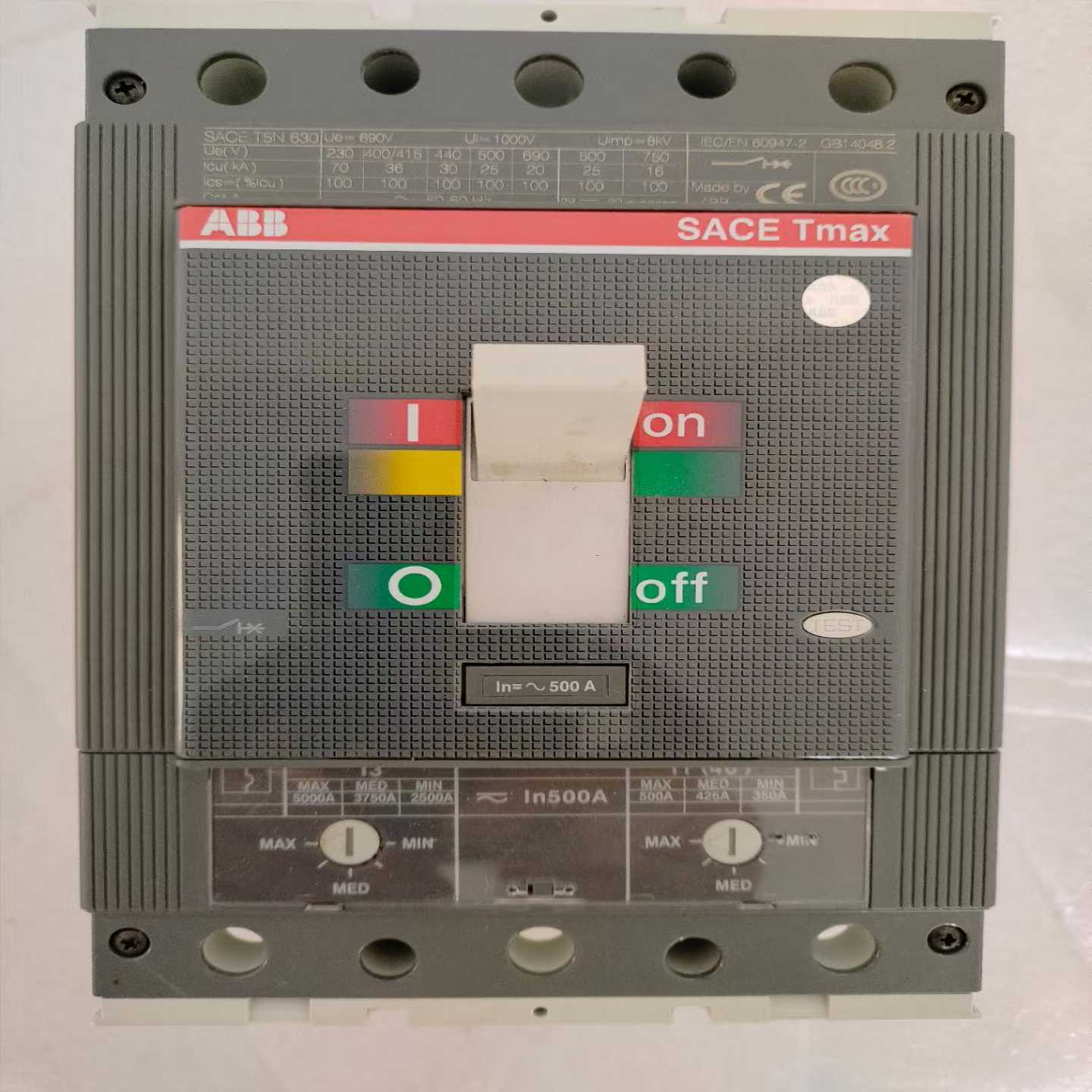 【议价】断路器T5N630，3P500A，保证，装柜未适用