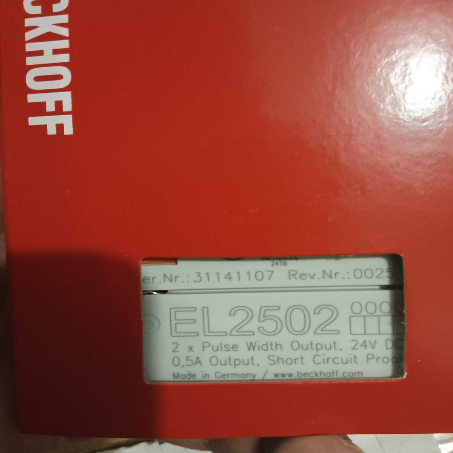 倍福模块EL2502原装正品链接实物拍摄需要的联系