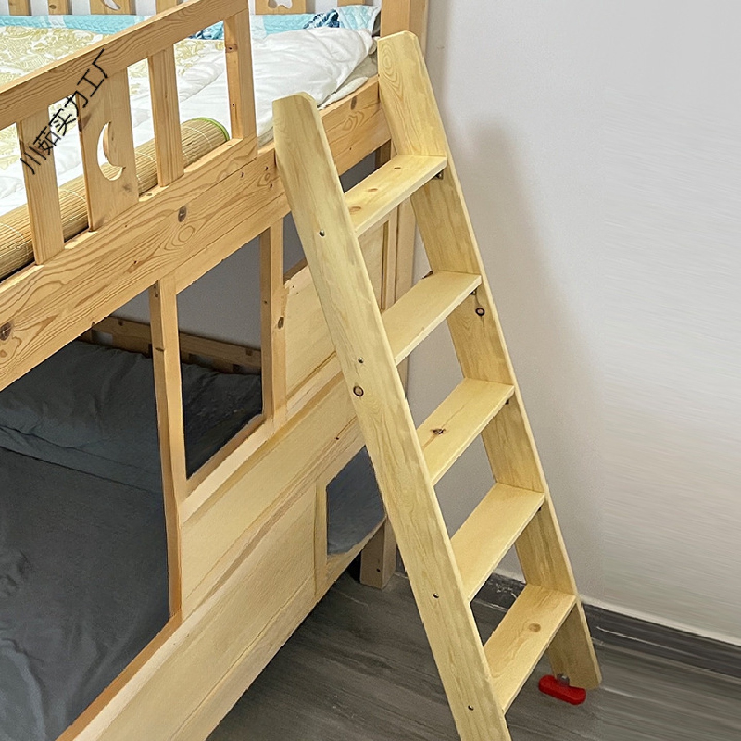 宿舍梯子家用上下铺梯子实木爬梯上下床梯子阁楼楼梯上铺