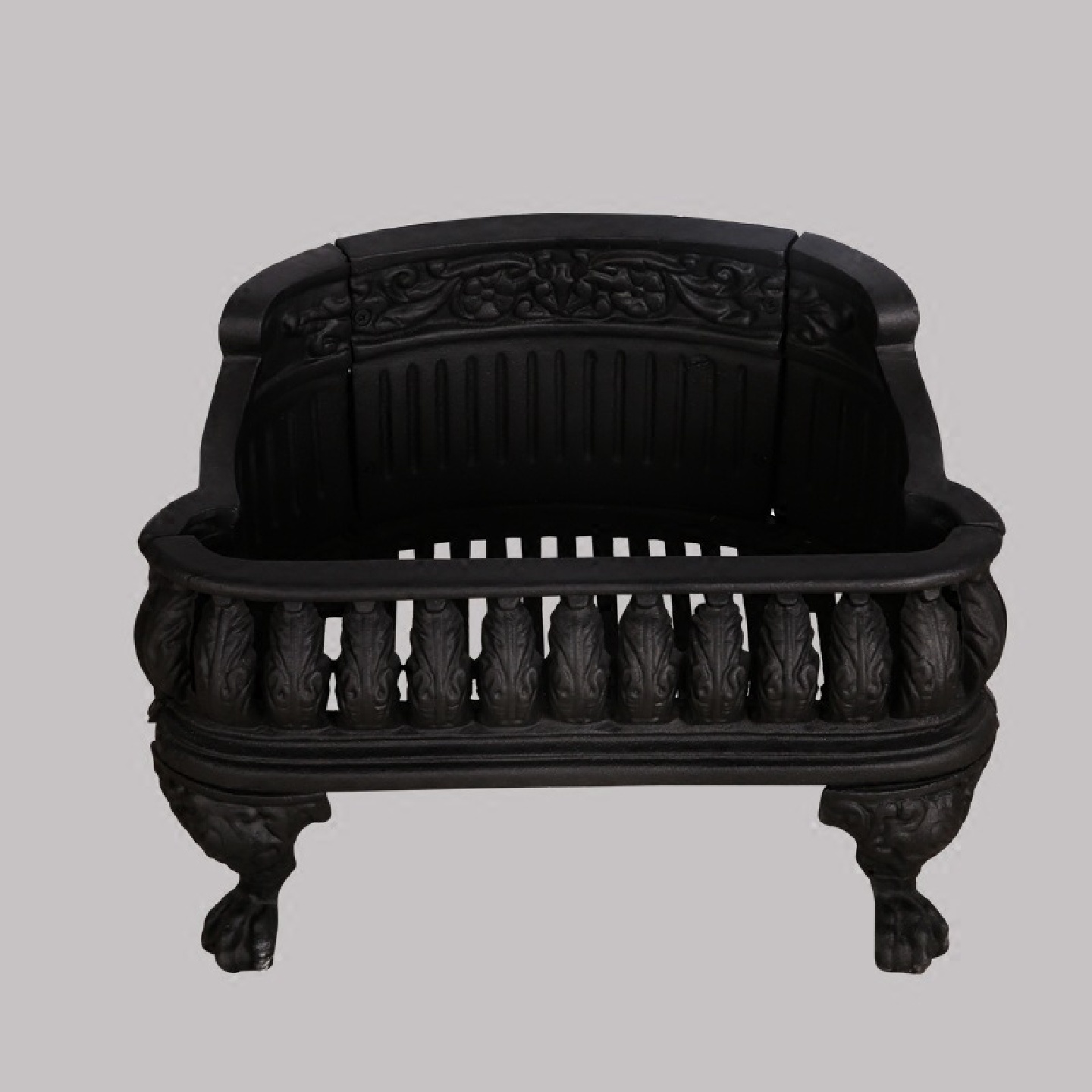 厂家直销超漂亮真火铸铁柴篮内嵌欧式壁炉芯架B5实木取暖器