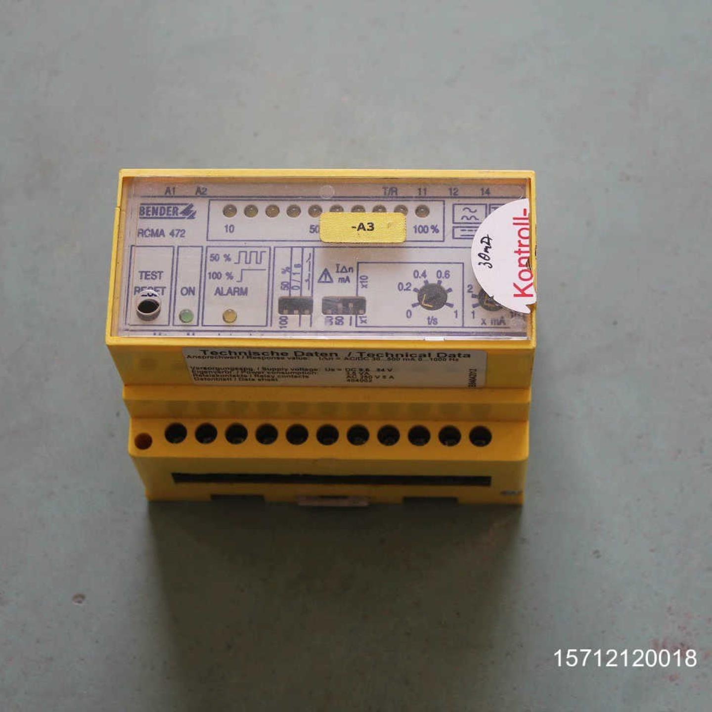 售前询价议价RCMA472LY-21 本德尔电流检测器