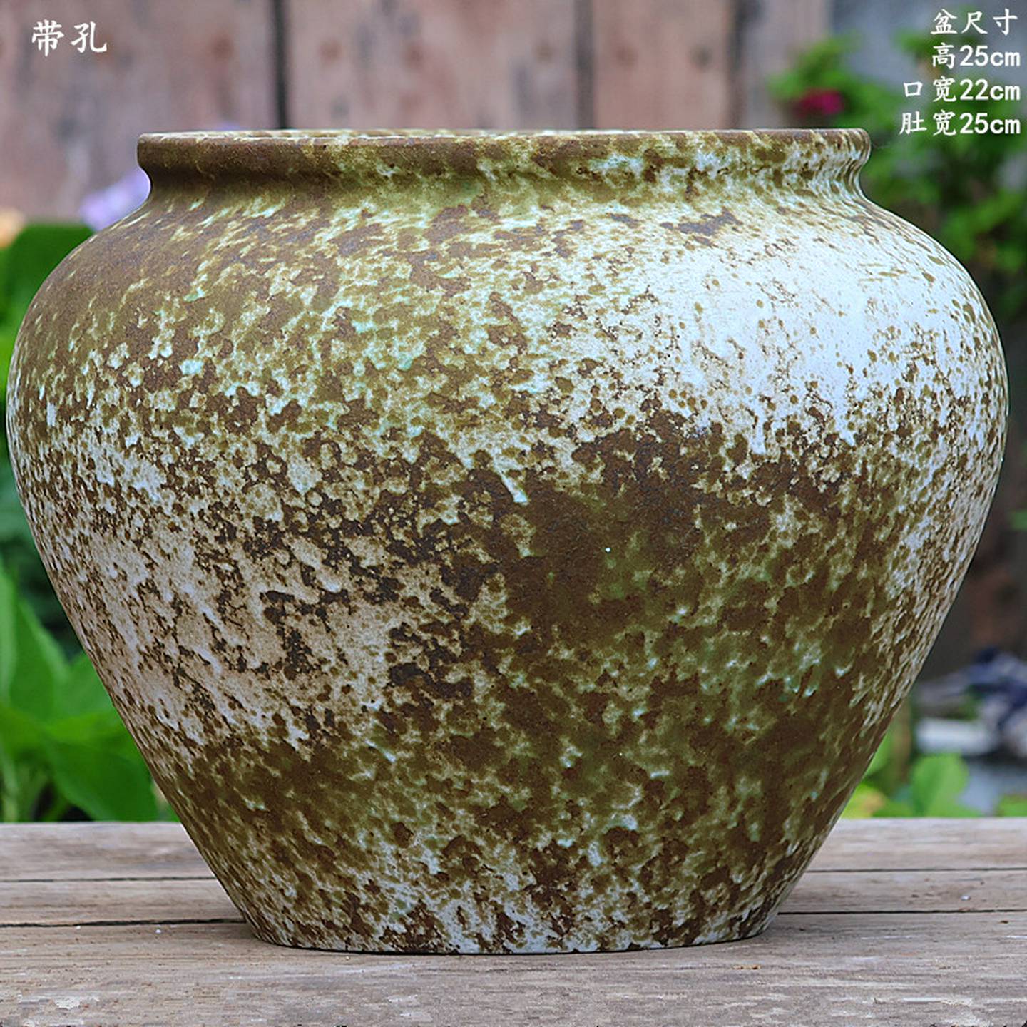 覆古手工粗陶酒店民宿庭院装饰花盆大号绿植陶罐陶瓷三角梅绣球盆
