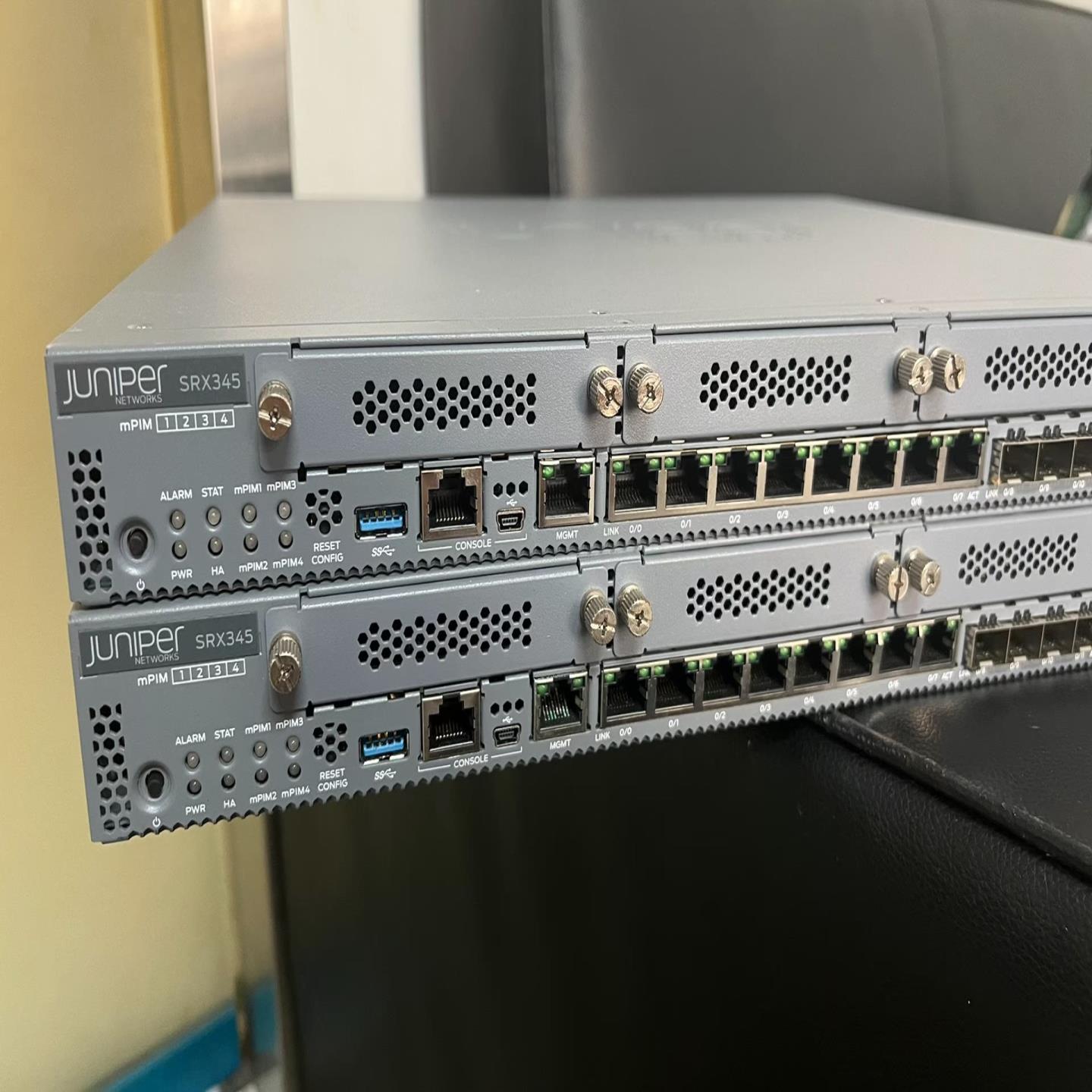 询价~Juniper SRX345 企业级 防火墙  实物两台 成