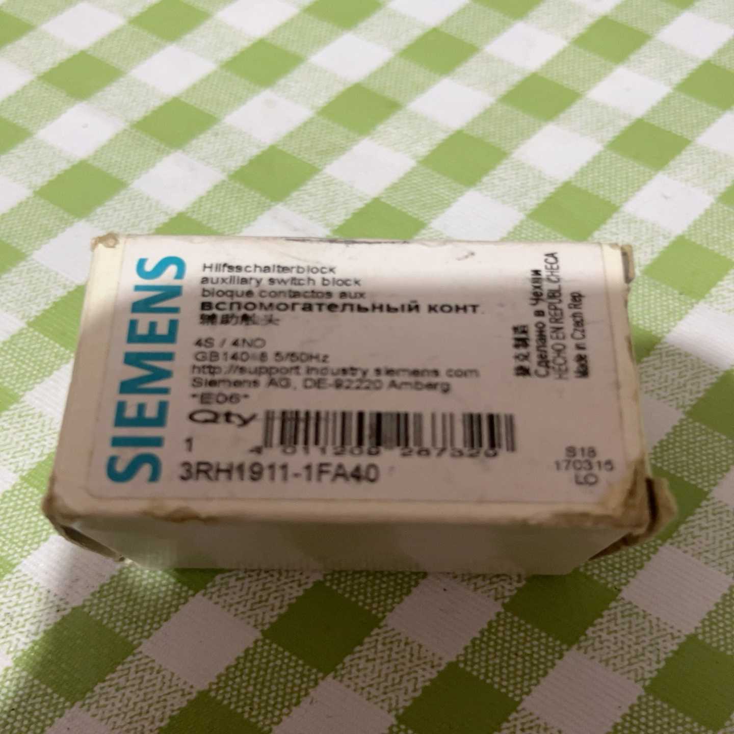 辅助触头3RH1911-1FA401个询价