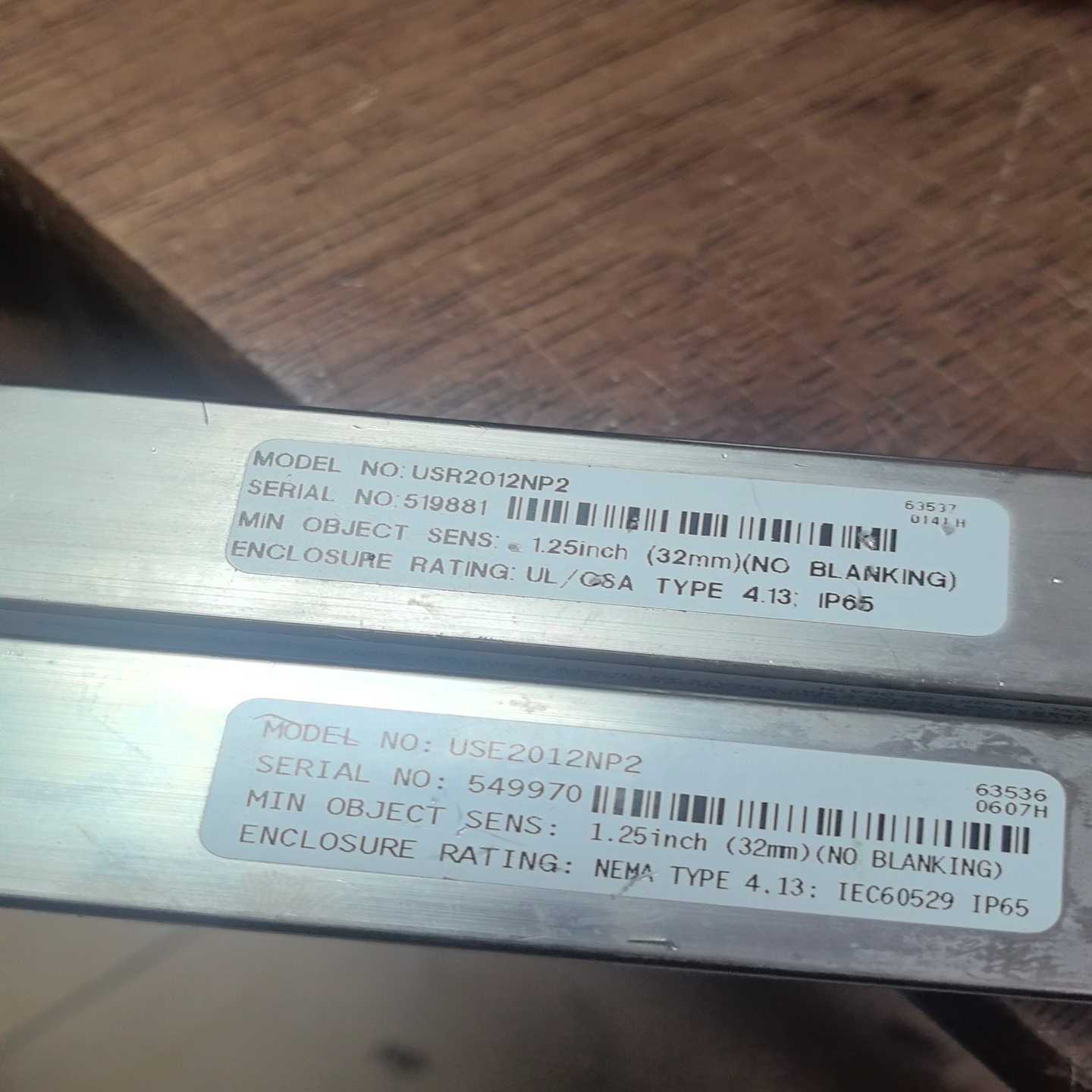 邦纳BANNER安全光幕USr/e2012NP2。拆机正品--议价商品