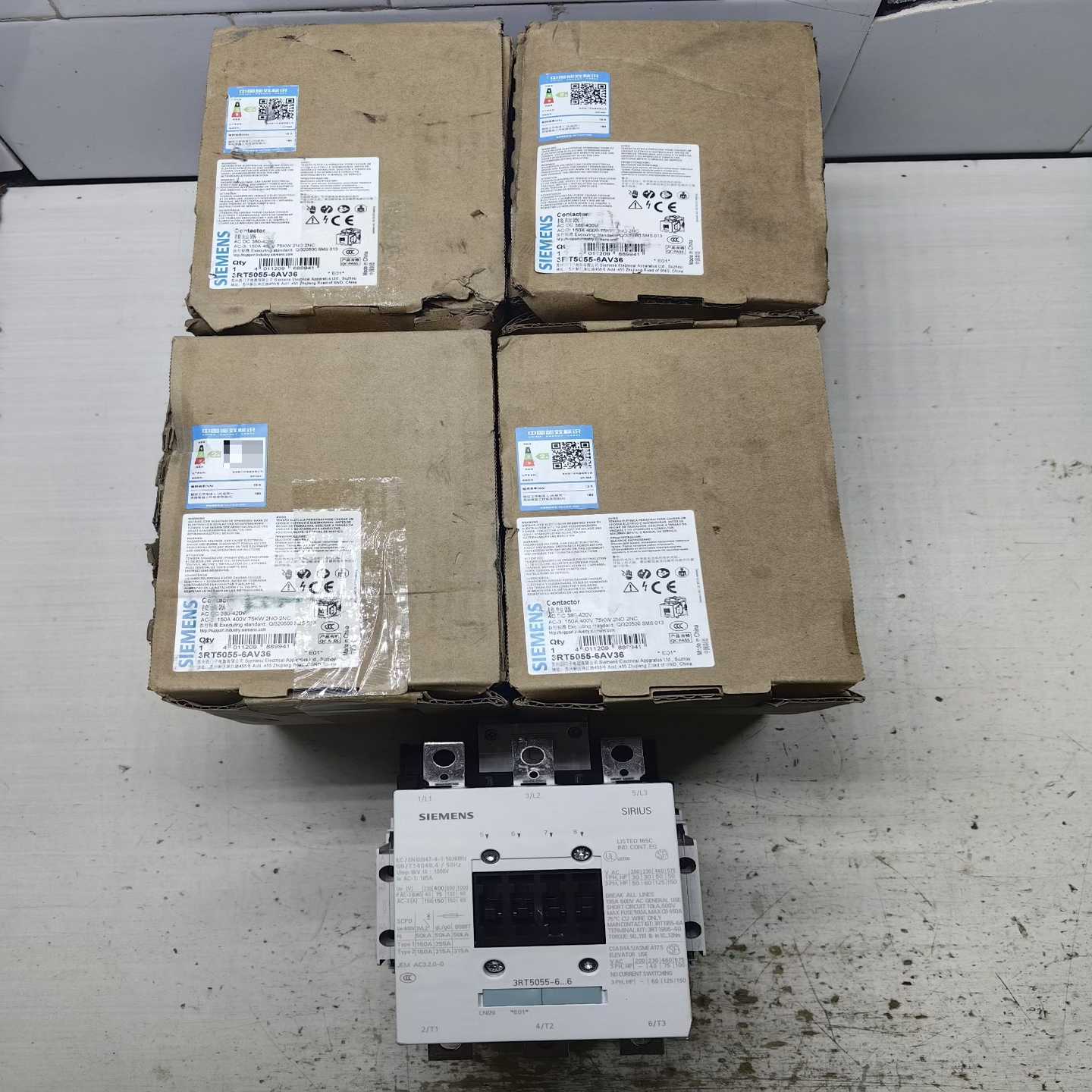 全新西门子3RT5055-6AV36接触器--议价商品