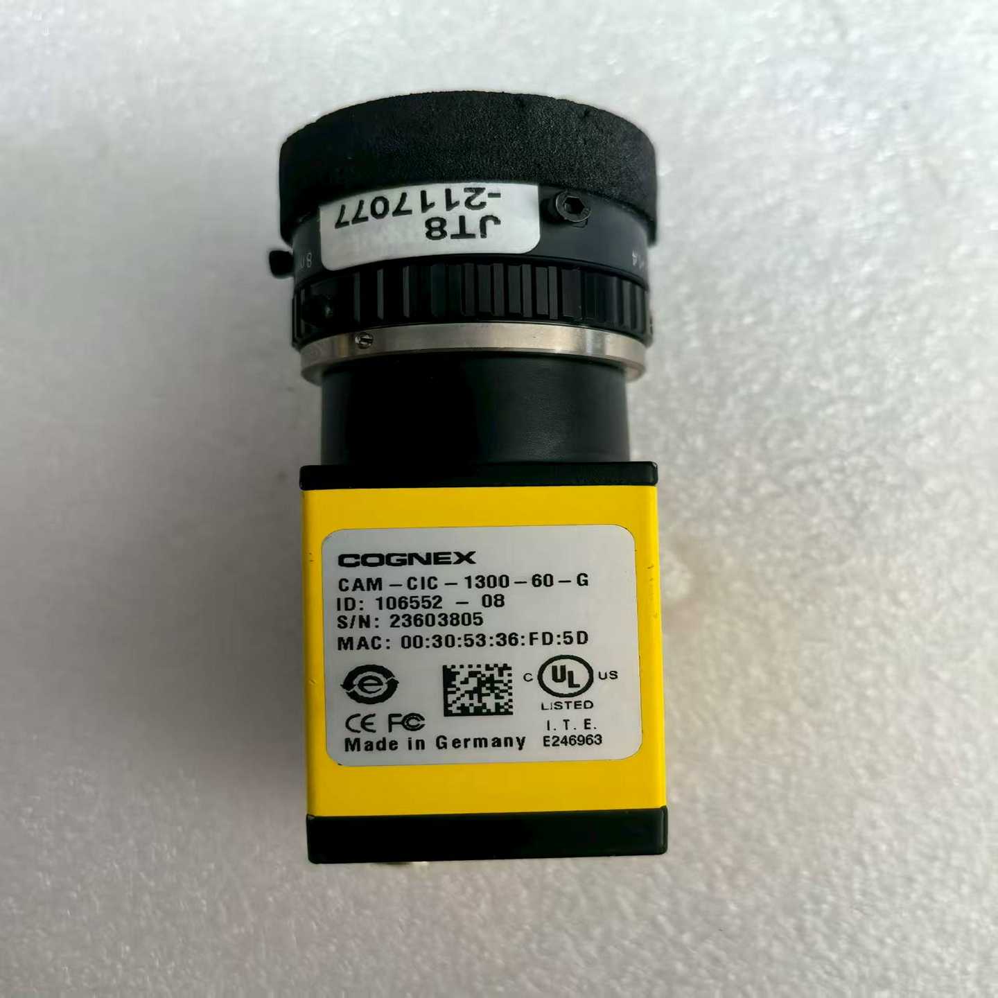 康耐视工业相机CAM-CIC-1300-60-G,功能完好--议价商品