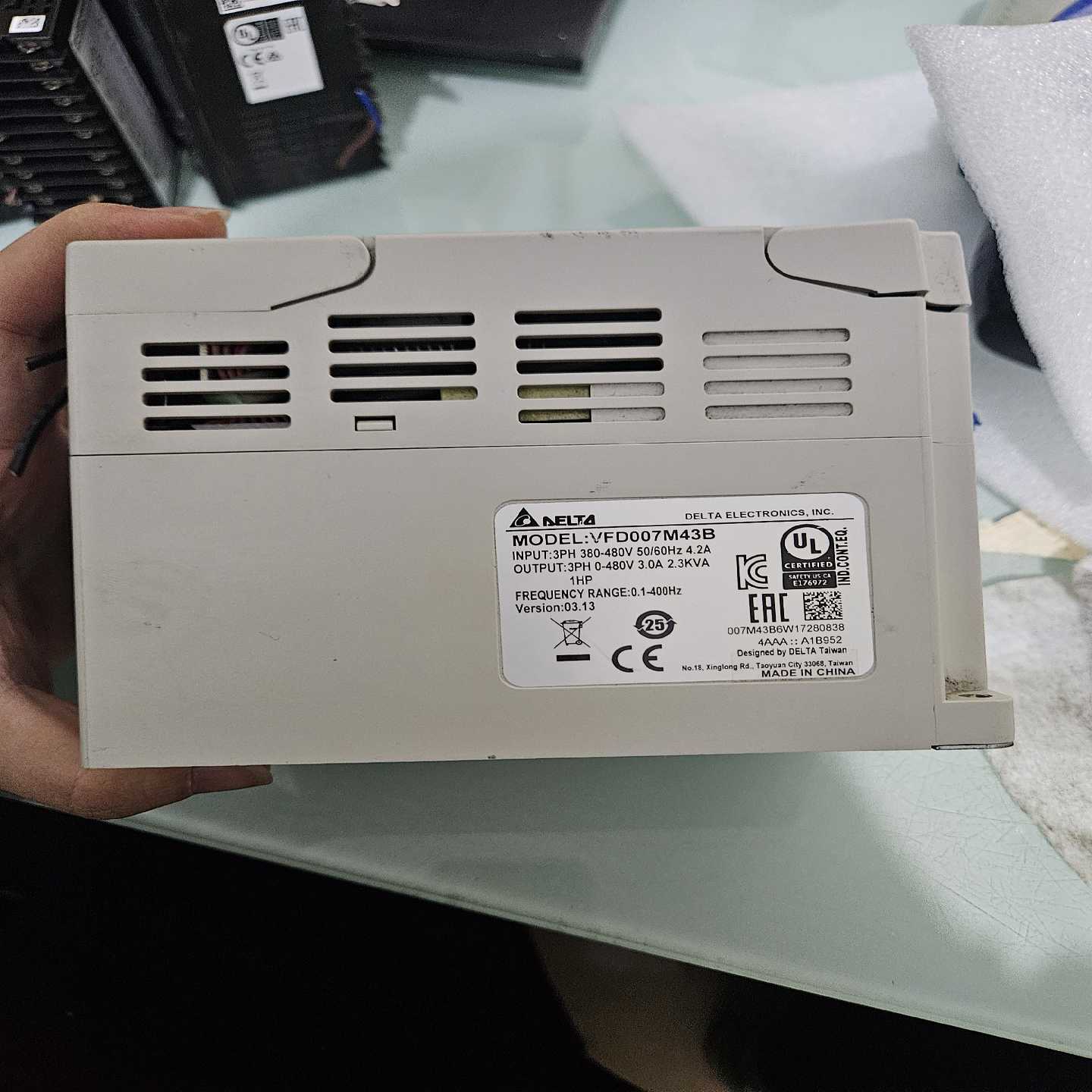 咨询-台达变频器VFD007M43B0.75KW380V