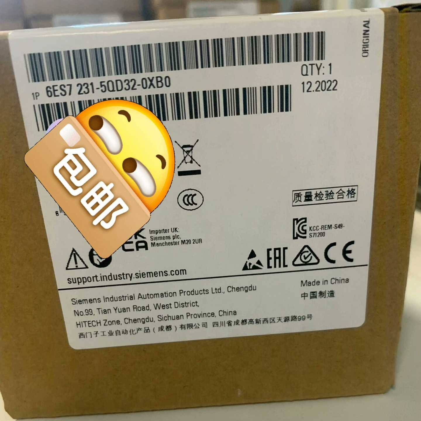 【议价】6AG1231-5QD32-4XB0适用